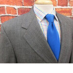 42 R- H.FREEMAN & SON 100% WOOL SPORT COAT NAILHEAD GRAY